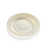 Fineline Settings 206-BO, 6-inch Flairware Polystyrene Bone Dessert Plate, 180/CS (Discontinued)