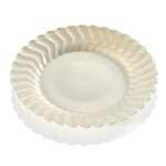 Fineline Settings 207-BO, 7.5-inch Flairware Polystyrene Bone Dessert Plate, 180/CS (Discontinued)