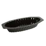 Fineline Settings 215-BK, 15 Oz Flairware Polystyrene Black Serving Boat, 300/CS