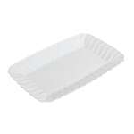 Fineline Settings 257-WH, 5x7-inch Flairware Polystyrene White Snack Tray, 252/CS