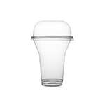 Fineline Settings 3195DL, 95mm Super Sips Clear PET Dome Lids No Hole, 1000/CS (Discontinued)