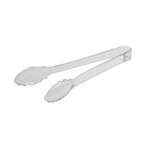 Fineline Settings 3311-CL, 9-Inch Platter Pleasers Clear Plastic Scalloped Tongs, 24/CS
