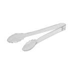 Fineline Settings 3311-CL-X, 9-Inch Platter Pleasers Clear Plastic Scalloped Tongs (Discontinued)