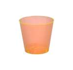 Fineline Settings 401-ORG, 1 Oz. Savvi Serve Orange Plastic Shot Glasses, 2500/CS (Discontinued)