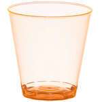 Fineline Settings 402-ORG, 2 Oz. Savvi Serve Orange Plastic Shot Glasses, 2500/CS (Discontinued)