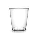 Fineline Settings 408-CL, 8 Oz. Savvi Serve Clear Plastic Tumblers, 500/CS