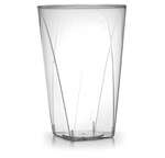 Fineline Settings 410SB, 10 Oz Savvi Serve Clear Plastic Square Tumblers, 500/CS