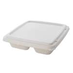 Fineline Settings 42ST9, 50 Oz 9-inch Conserveware Bagasse Square Tray, 200/CS (Discontinued)