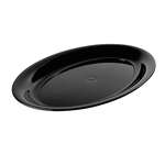 Fineline Settings 484.BK, 21x14-inch Platter Pleasers Black Oval Platter, 20/CS