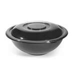 Fineline Settings 5064-BK, 64 Oz Super Bowl PET Black Salad Bowl, 25/CS