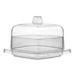 Fineline Settings 6701-CL, 2.4-inch Tiny Temptations Square Tiny Domain with Lid, 120/CS (Discontinued)
