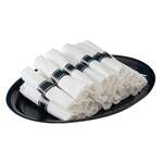 Fineline Settings 720, 6-inch Silver Secrets Napkin Roll Fork & Knife Cutlery Set, 100/CS