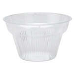 Fineline Settings B06030.CL, 30 Oz 6-inch Platter Pleasers Round Clear Pedestal Bowl, 24/CS (Discontinued)