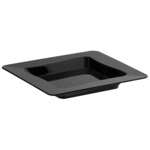 Fineline Settings B6200-BK, 3x3-Tiny Temptations Square Black Tiny Trays, 200/CS