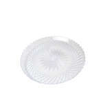 Fineline Settings CCS1800.CL, 18-inch Platter Pleasers Polystyrene Clear Scalloped Tray, 36/CS (Discontinued)