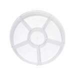 Fineline Settings D13660.CL, 13-inch 6-Compartment Platter Pleasers Clear Polystyrene Tray, 25/CS