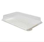 Fineline Settings DDRC1812.L, 12x18-Inch Platter Pleasers Clear Rectangular Dome PET Lids, 40/CS