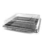 Fineline Settings DDSQ1212.L, 12x12-Inch Platter Pleasers Clear Square Dome PET Lids, 50/CS