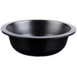 Fineline Settings LPB0722PP.BK, 22 Oz 7-inch ReForm Polypropylene Black Low Profile Bowl, 100/CS (Discontinued)