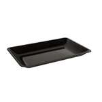Fineline Settings RC472.BK, 10x14-Inch Platter Pleasers Black Plastic Rectangular Trays, 25/CS