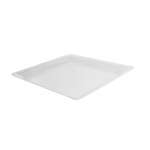 Fineline Settings SQ4212.WH, 12x12-Inch Platter Pleasers White Plastic Square Trays, 25/CS