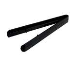 Fineline Settings T9600.BK, 9-inch Platter Pleasers Polypropylene Black Serving Tongs, 72/CS