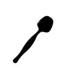 Fineline Settings U8150.BK, 9-inch Platter Pleasers Polypropylene Black Serving Spoon, 144/CS