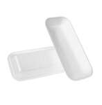 Genpak 1.5W500, 7.43x3.75x0.87-Inch #1.5 White Foam Meat Trays, 500/PK