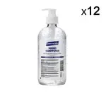 Germium GRB16 16 Oz Gel Hand Sanitizer Plastic Bottle w/Pump, 70% Isopropyl Alcohol, 12/CS
