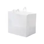 Glopack SQUBB7, 22x14x15.25-Inch 3.5 Mil Full Size Soft Loop Handle White Plastic Catering Bag, 100/CS