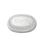 Green Wave International Green Wave BBDL-24, Repurpose Clear Oval PET Dome Lid For 24 Oz Burrito Bowl, 200/CS