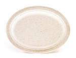 Green Wave OV-P016 7.5x10-Inch Ovation Oval Marbled Bio Plate, 500/CS