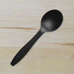 Green Wave International Green Wave SSPOON-BLK Epoch Bio Black Full Size Soup Spoon, 1000/CS