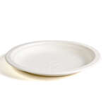 Green Wave TW-POO-001 6" Evolution White Bio Bagasse Round Plate, 1000/CS