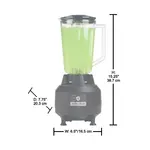 Hamilton Beach HBB908 44 Oz (1.25L) 908 Commercial Bar Blender, EA