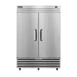 Hoshizaki EF2A-FS, 54.37-Inch Bottom Mounted 2 Section Solid Door Reach-In Freezer