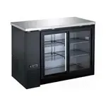 Hurakan HKN-GBB2448GSE, 48-Inch Back Bar Cooler w/ Sliding Glass Door