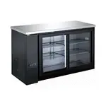 Hurakan HKN-GBB2460GSE, 60-Inch Back Bar Cooler w/ Sliding Glass Door