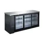 Hurakan HKN-GBB2472GSE, 72-Inch Back Bar Cooler w/ Sliding Glass Door