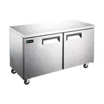 Hurakan HKN-UC36F2C, 36-Inch 2-Door Undercounter Freezer, Stainless Steel