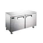 Hurakan HKN-UC48F2, 48-Inch 2 Door Reach-In Undercounter Freezer