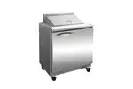 IKON ISP29M 29-inch Single Door Mega Top Refrigerated Sandwich/Salad Prep Table, 12 Pans