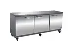 IKON IUC72F 3 Solid Doors Undercounter Freezer