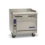 Imperial IHR-GT36, 36-Inch Heavy-Duty Gas Range with Griddle Top and Standard Oven, NSF