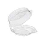 Inline SLP118, 8.9x9.3x3.6-Inch Clear PET Plastic Pie Clamshell Container, 200/CS