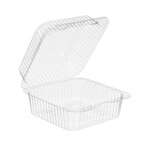 Inline SLP25, 49 Oz 6.2x6.6x3.4-Inch Hinged Clear Plastic Container, 500/CS