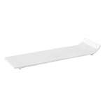 Kadra VL-2009-12, 12-Inch Vikko Lightning Porcelain White Rectangular Plate with Lifted Edge, 36/CS