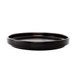 Kadra VT-1239, 8-Inch Vikko Thunder Porcelain Black Matte Round Modern Plate, 24/CS
