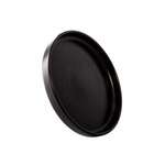 Kadra VT-1247, 6-Inch Vikko Thunder Porcelain Black Matte Round Modern Plate, 48/CS