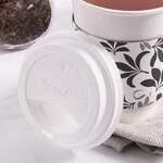 Karat C-KDL516-E, White Plastic Sipper Dome Lids (Fits 10-24 oz Capacity Cups), 1000/CS